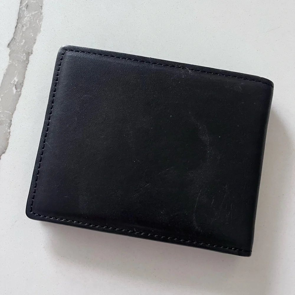 Men's 44pro Black Bifold Wallet